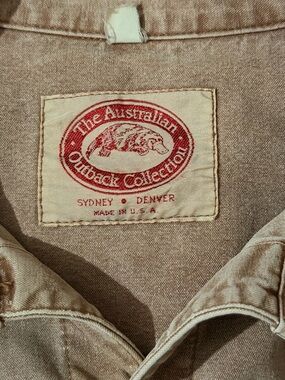 The Australian Outback Collection Men's Tan Windbreaker Jacket